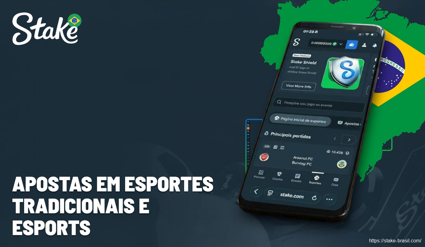 Apostas em esportes tradicionais e esports