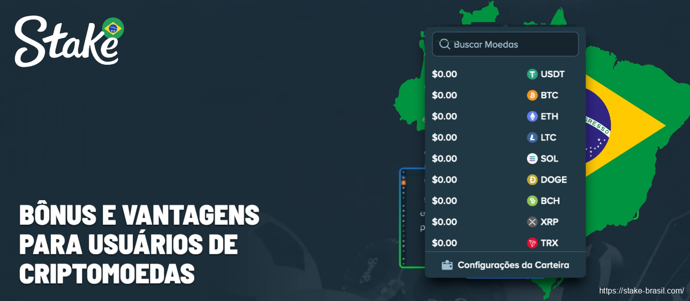 Bônus e vantagens para usuários de criptomoedas Stake