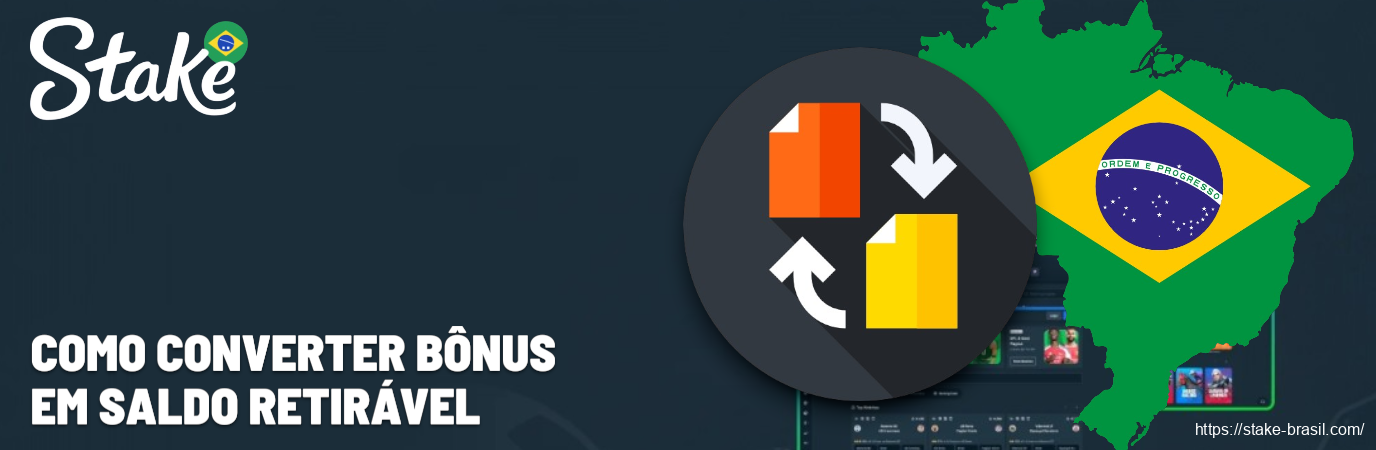 Como converter bônus em saldo retirável Stake Cassino