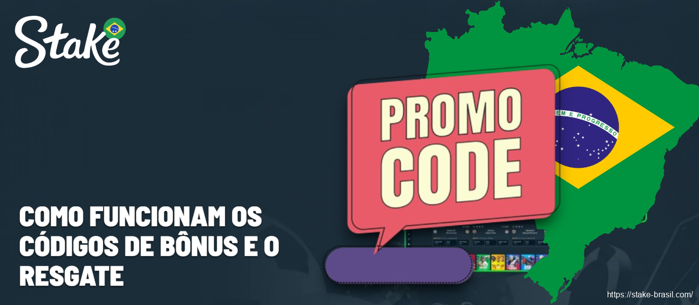 Como funcionam os códigos de bônus e o resgate Stake Cassino