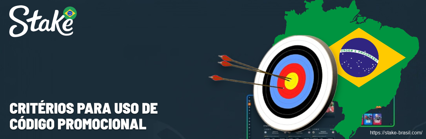 Critérios para uso de código promocional Stake Cassino