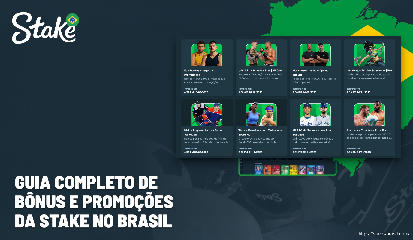Guia completo de bônus e promoções da Stake Cassino