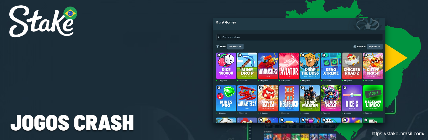 Jogos Crash Stake Cassino