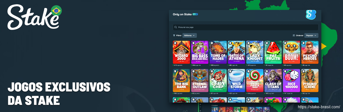 Jogos Exclusivos da Stake Cassino
