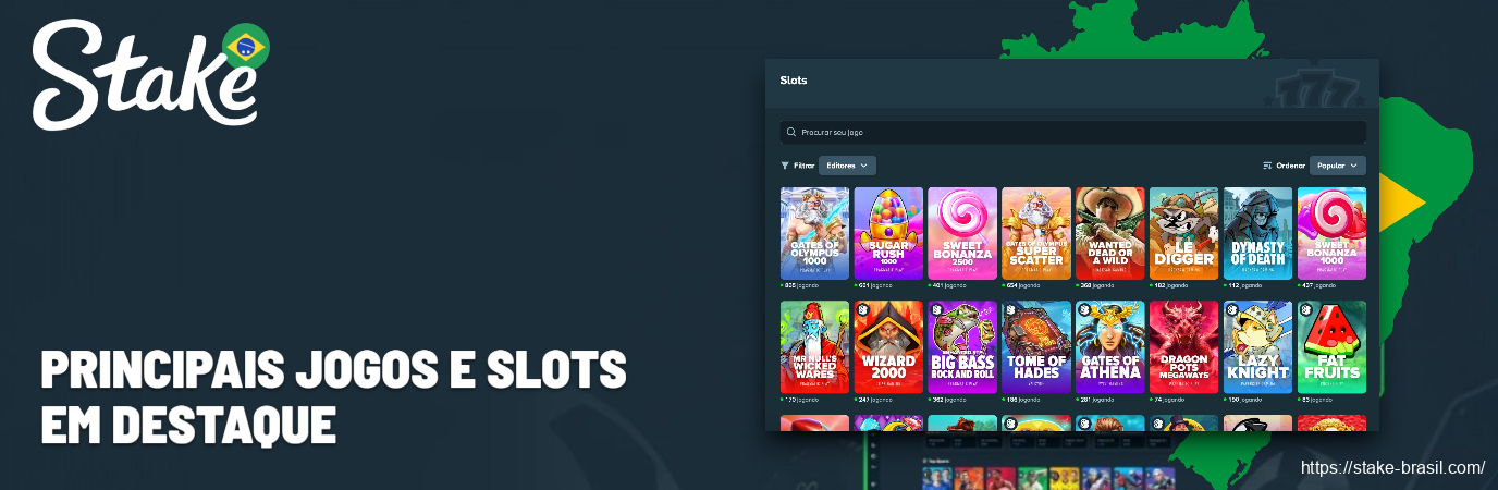 Principais Jogos e Slots em Destaque stake