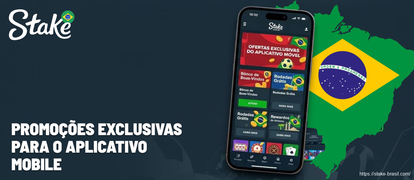Promoções exclusivas para o aplicativo mobile Stake Cassino