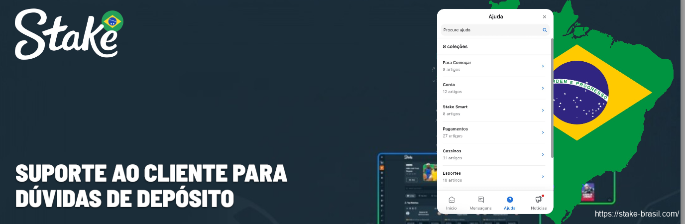 Suporte ao Cliente para Dúvidas de Depósito Stake Cassino